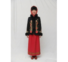 Русский народный костюм (зима) красные розы №84.04