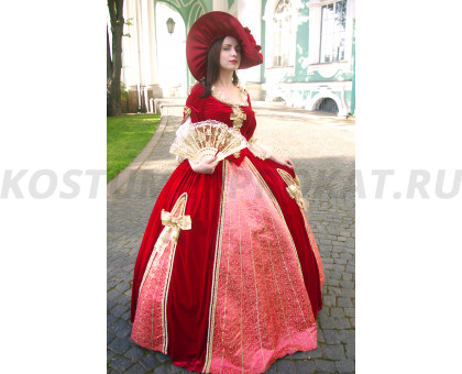 Красное с золотыми бантами (бархатное, 18 век) 33