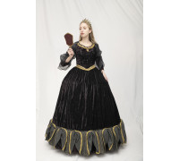 Черное с органзой (18 век) №55